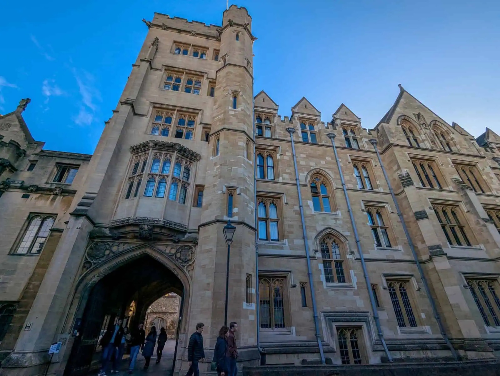 A historic college archway